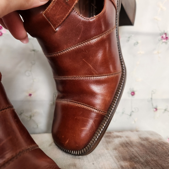 Vintage Italian Leather Fisherman Loafers - Picture 7 of 14